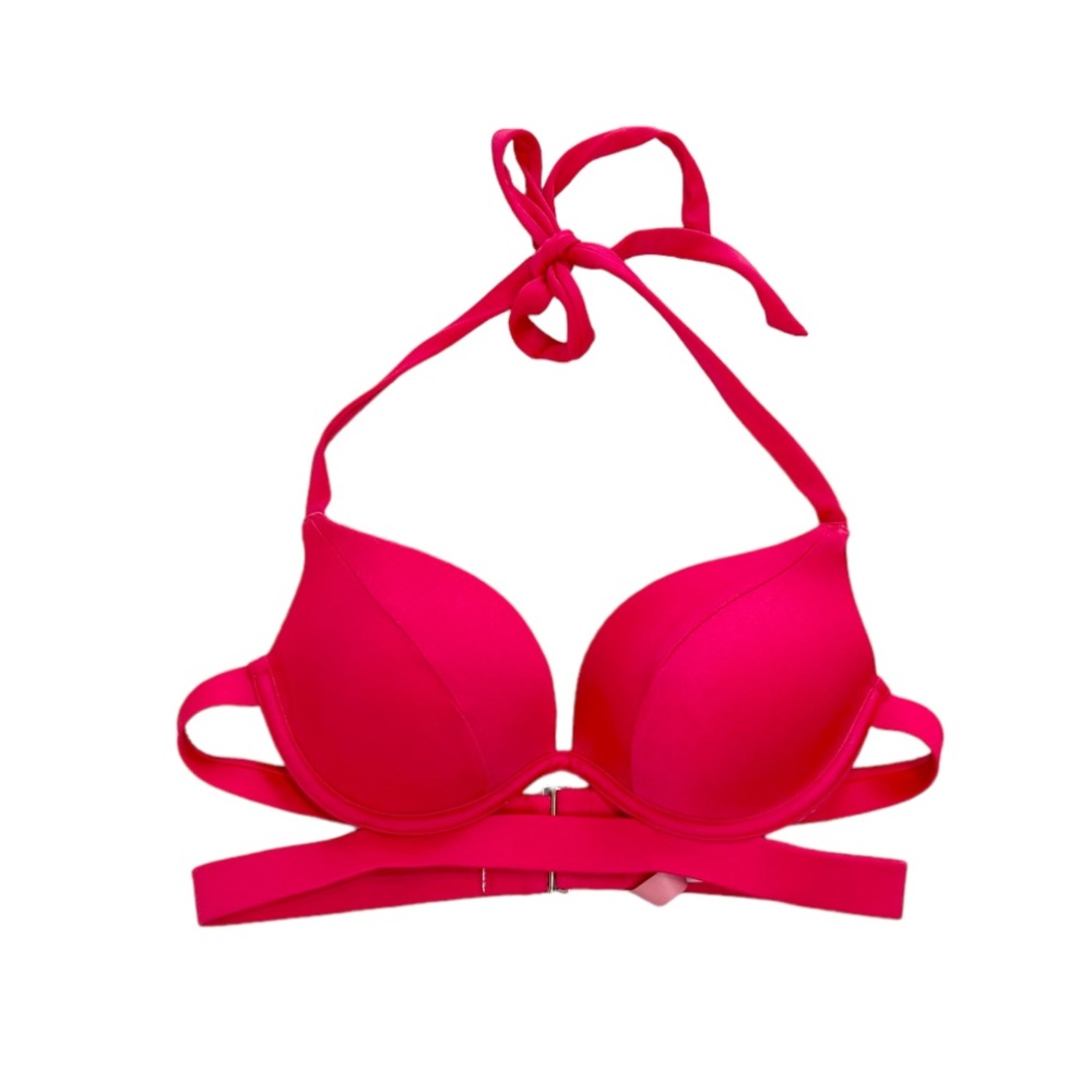 Victoria’s Secret Swim Hottie Halter Bikini Top Push Up Bra